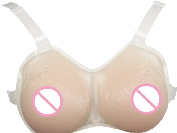 Wearable silicone breast forms