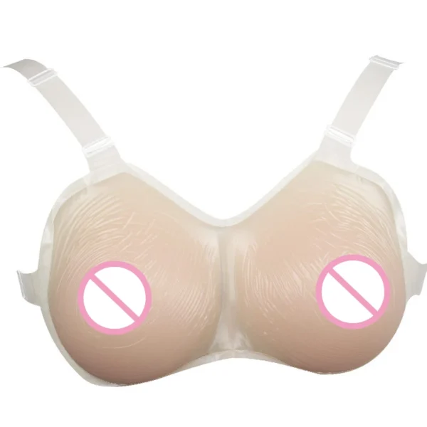 Wearable silicone breast forms