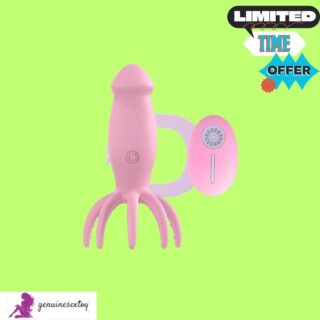 Remote Control Octopus Shape Dildo Vibrator