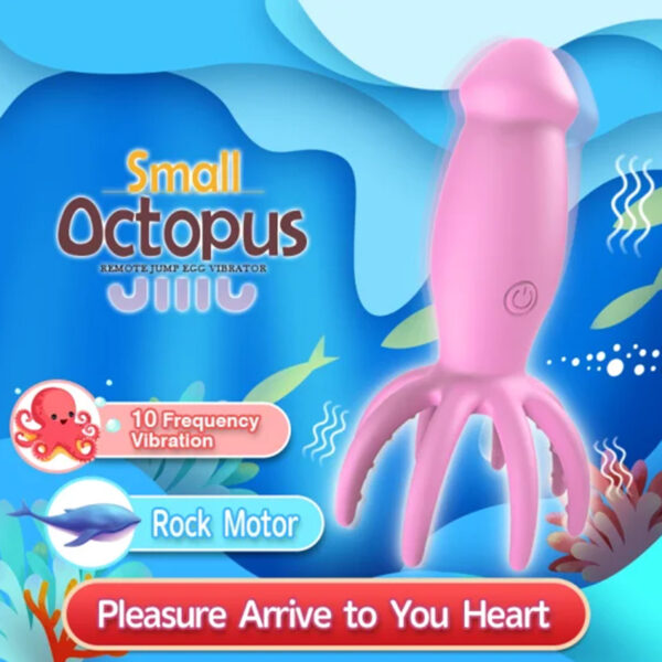 Remote Control Octopus Shape Dildo Vibrator