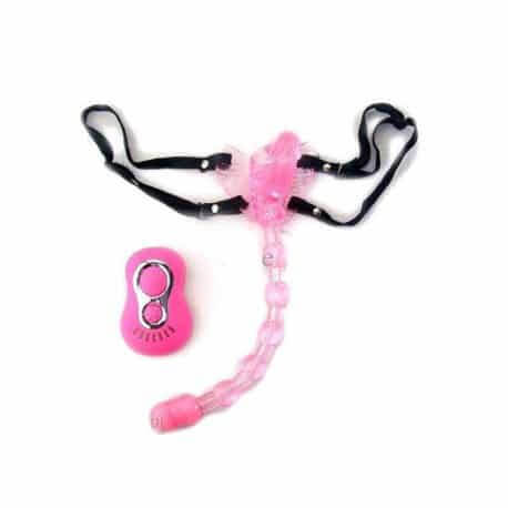 Wearable Butterfly Whip Anal Vagina Stimulator length 27.0cm, the maximum diameter of 8.0cm, one installed. materials: non-toxic medical polymer materials.