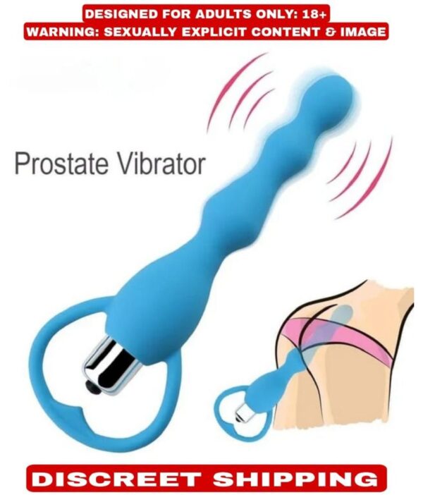 Vibrating Anal Beads - Flexible Silicone Anal Sex Toy